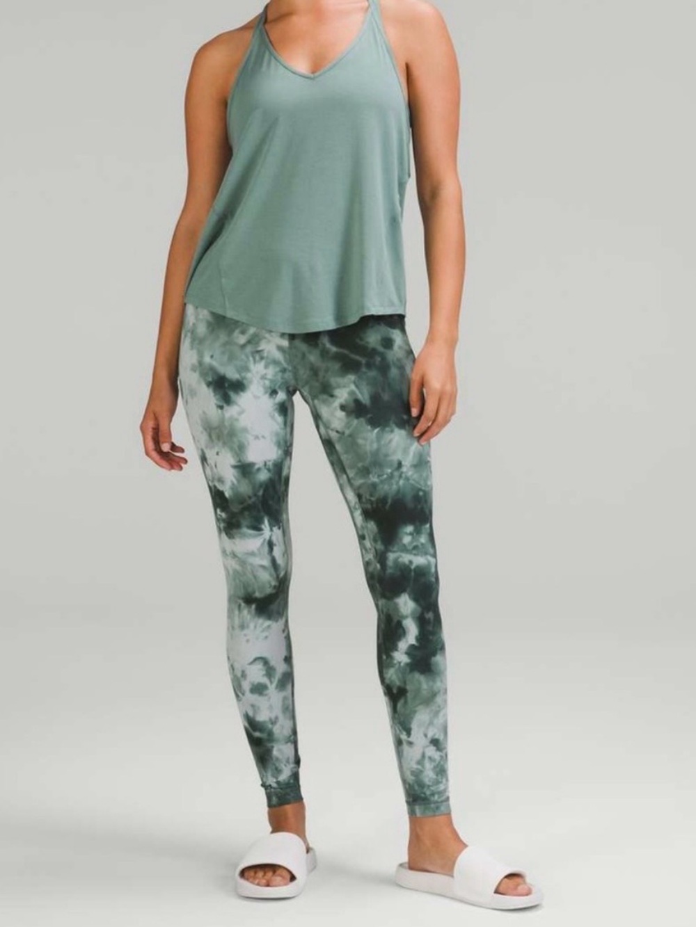 lululemon athletica Green Tie-Dye High-Rise Leggings
